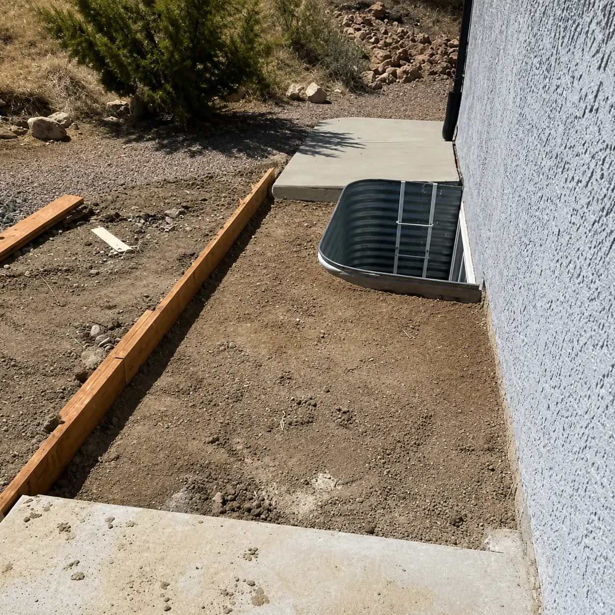 Foundation and concrete forming work by L&J at a Cañon City, Colorado home